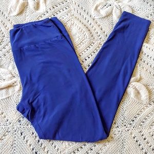 LuLaRoe Navy Leggings OS